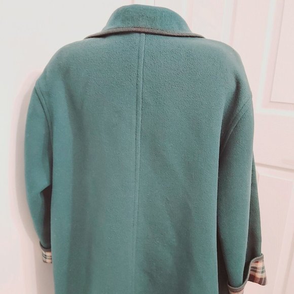Loden Original Impragniert Merlet Seit 1927 Women Pure Wool Coat Green Italy XL - Picture 11 of 16